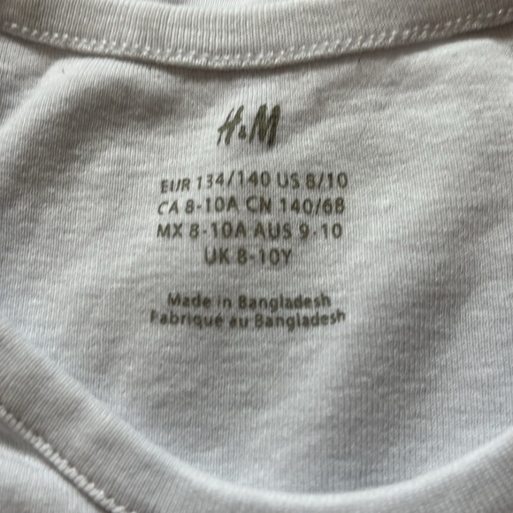 H&M kids boys undershirts ser of 5 size 8/10 - Picture 2 of 4